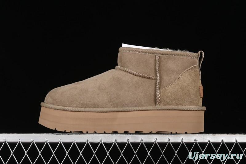 UGG Classic Ultra Mini Platform 3CM Wool Short Boots with TREADLITE Technology - 1135092