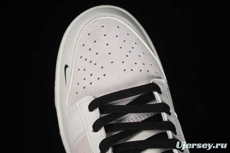 Nike SB Dunk Low Dior Collection - Beige Grey Black Swoosh Anniversary High-End Custom Low-Top Casual Skate Shoes - XD6188-041