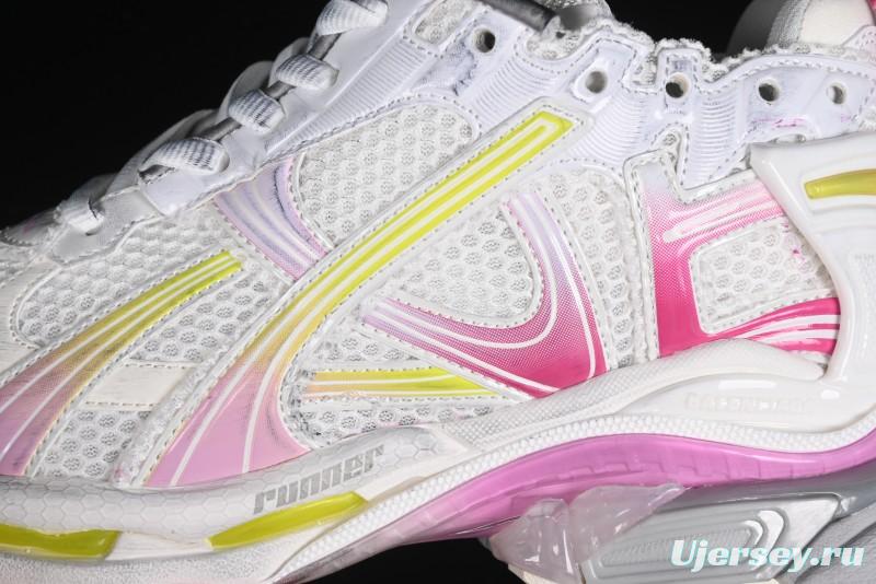 Balenciaga Runner Kith Four Color Retro Casual Sneakers - W3RMU9517