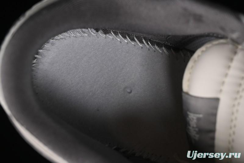 Nike SB Dunk Low Stussy Collaboration - Grey Pig Suede Patchwork Anniversary Custom Low-Top Casual Skate Shoes - CF3688-016