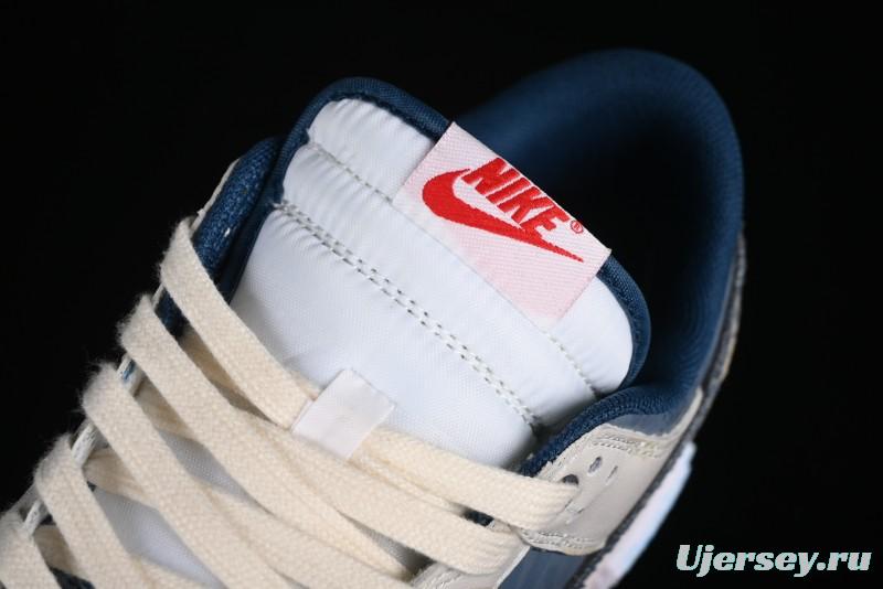 Nike Dunk Low Panda Prank Wave Fishing Blue Brown Low Top Casual Sneakers - DD1391-400