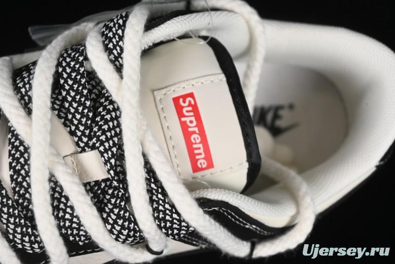 Nike SB Dunk Low SUP Collaboration - Strap Black Hook Anniversary High-End Custom Low-Top Casual Skate Shoes - SJ2068-288