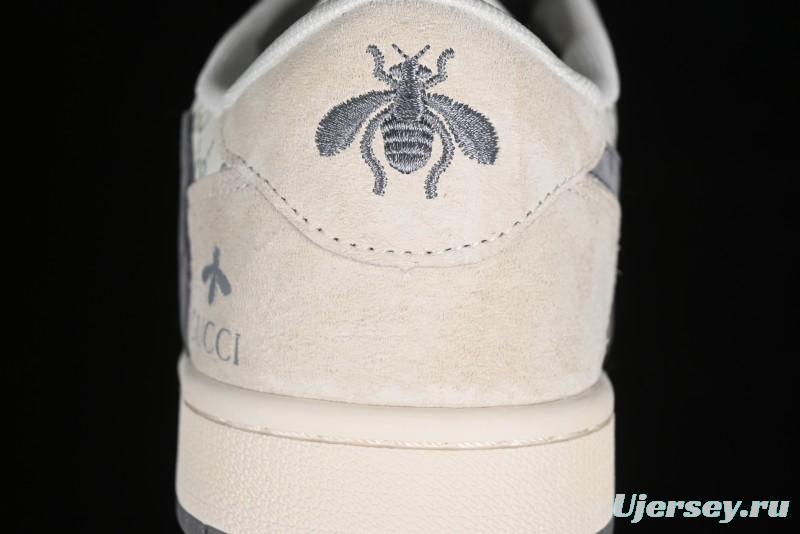 Nike Travis Scott x Fragment Design x Air Jordan 1 Low OG SP AJ1 Retro Sneakers - SJ2068-107