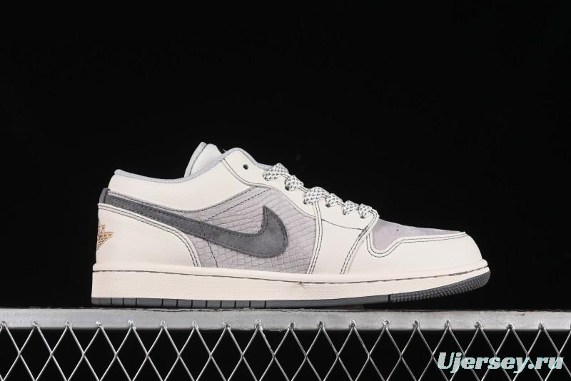 Nike Air Jordan 1 Low Retro Basketball Shoes Custom Black Myth Wukong Design - SJ9950-041