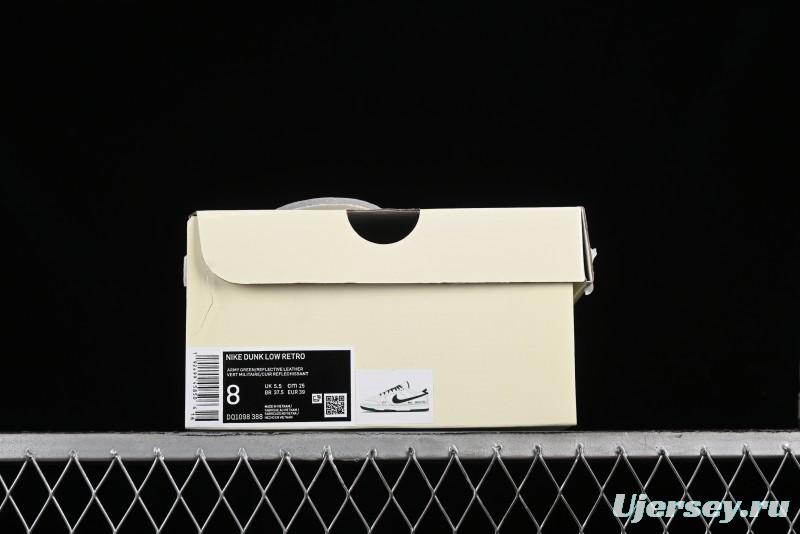Nike SB Dunk Low NOCTA Anniversary Customized Low-Top Casual Sneakers with White and Green Swoosh - DQ1098-388