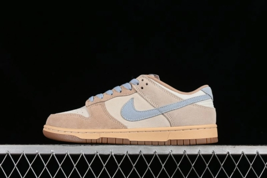 Nike Dunk Low SB Sanddrift Blue Vintage Suede and Light Blue Accent Casual Skate Shoes - HF0106-100