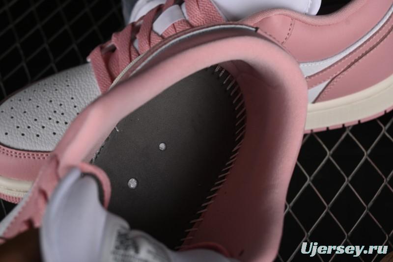 Nike Air Jordan 1 Low AJ1 Pink White Low-Top Casual Sneakers - DC0774-162