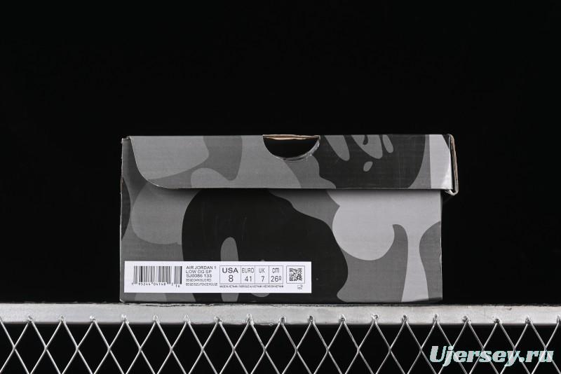 Nike Travis Scott x Fragment Design x Air Jordan 1 Low OG SP AJ1 Bape Collaboration - SJ0086-133