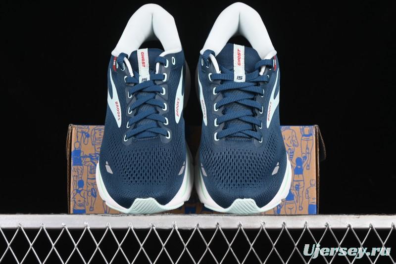 Brooks Ghost 15 Running Shoes with DNA LOFT V2 Cushioning and Breathable Air Mesh - 1203801B497