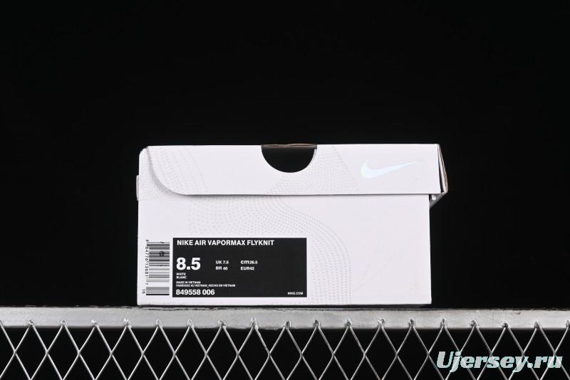 Nike Vapormax Flyknit Breathable Casual Running Shoes with Full-Length Air Cushion - 849558-006