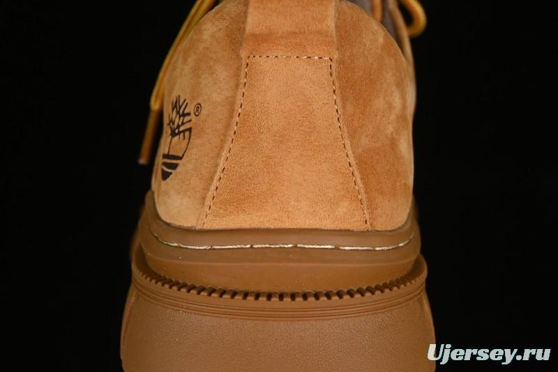 Timberland Low-Top Casual Shoes for Men - 24SS Autumn Collection with Oil-Resistant Italian Leather & Anti-Slip Rubber Outsole - TB73535YELLOW