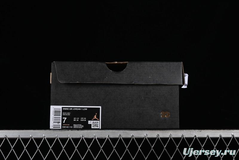 Nike Air Jordan 1 Low AJ1 White Mesh Retro Basketball Shoes - 338145-110