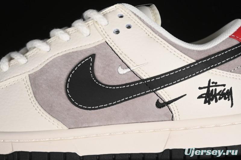 Nike SB Dunk Low Stussy Anniversary Edition Customized Low-Top Casual Skate Shoes - SJ1089-001