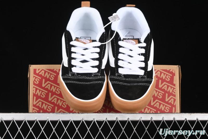 Vans Knu Skool Low Top Retro Casual Vulcanized Skate Shoes with Chunky Tongue - VN0009QCCJI
