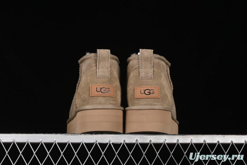 UGG Classic Ultra Mini Platform 3CM Wool Short Boots with TREADLITE Technology - 1135092