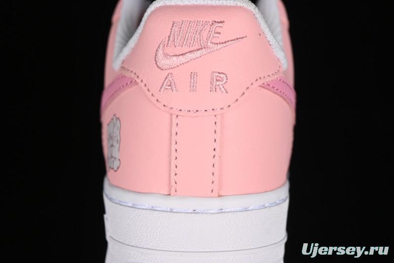 Nike Air Force 1'07 Low Casual Sneakers with Cuddle Bear Design - YY2024-762