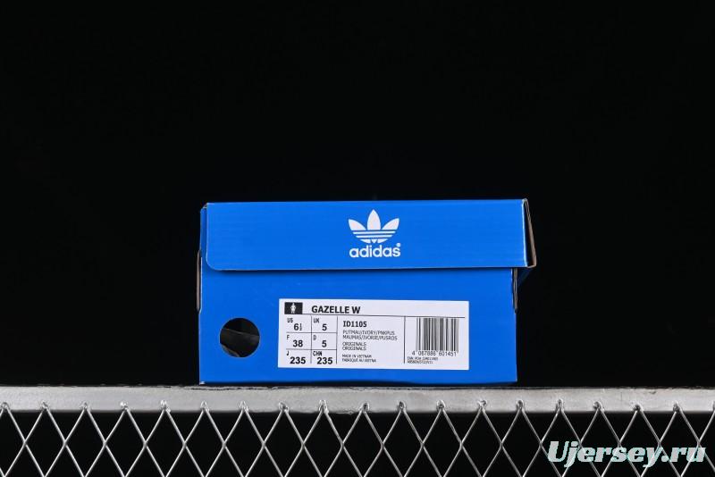 Adidas Gazelle W ID1105 Low Top Casual Slip-Resistant Wear-Resistant Skate Shoes