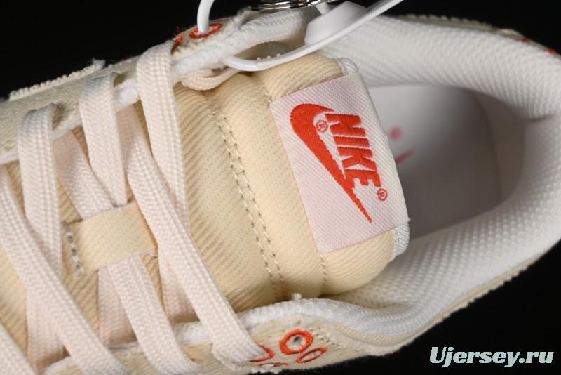 Nike SB Dunk Low SUP Collaboration - Woven Yellow Swoosh Anniversary Custom Low-Top Casual Skate Shoes - KK1888-001