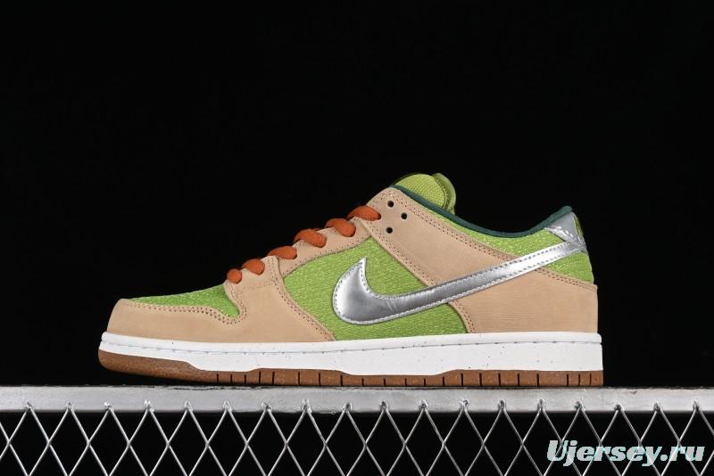 Nike SB Dunk Low Casual Skate Shoes with Escargot-Inspired Vanilla Garlic Butter Colorway - FQ7585-200
