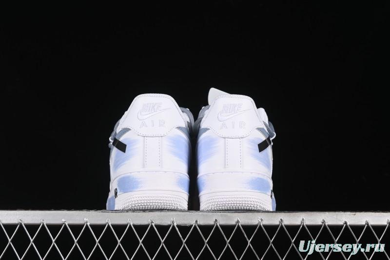 Nike Air Force 1 '07 Low Anime Theme Purple-Blue Spray Custom Casual Sneakers - ZH0316-029