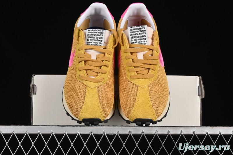 Stussy x Nike Roshe Run LD-1000 Comfortable Versatile Non-Slip Durable Waffle Low-Top Casual Running Shoes - FQ5369-700