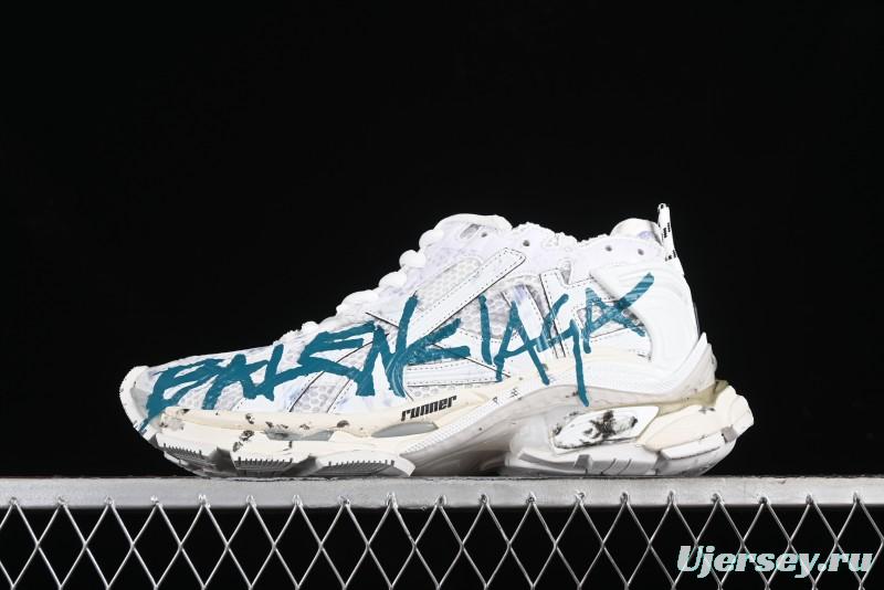 Balenciaga Runner Kith Four Color Retro Casual Shoes - W3RNY0133