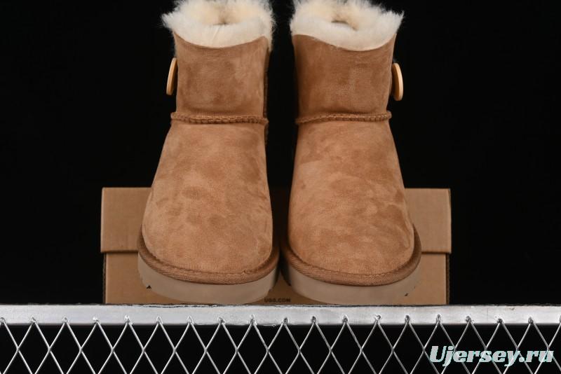 UGG Mini Bailey Button II Classic Short Boots with Wooden Button - 1016422