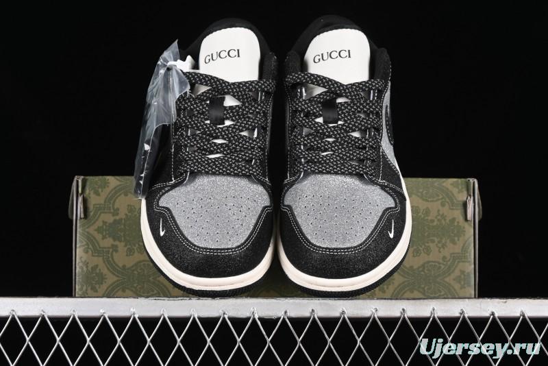 Nike Air Jordan 1 Low Retro Basketball Shoes Custom Starry Sky Design - SJ9950-012