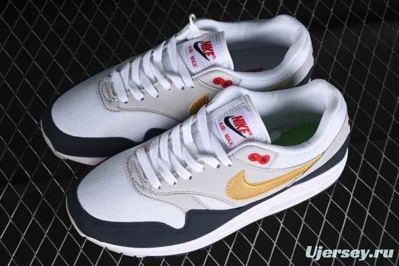 Nike Air Max 1 Retro Running Shoes with Half-Sole Air Cushion - HM9604-400