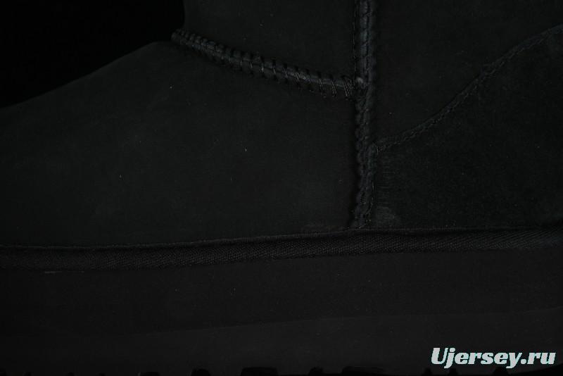 UGG Classic Ultra Mini Platform 3CM Wool Blend Mini Short Boots - 1135092