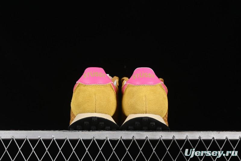 Stussy x Nike Roshe Run LD-1000 Comfortable Versatile Non-Slip Durable Waffle Low-Top Casual Running Shoes - FQ5369-700