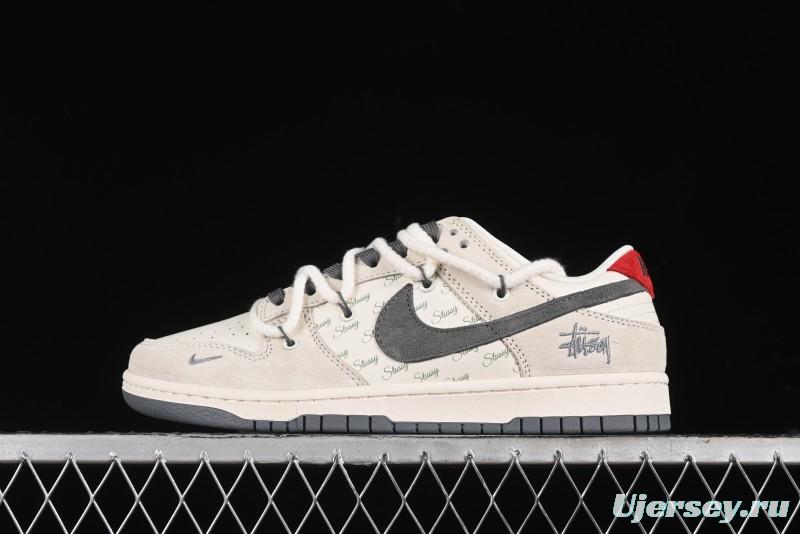 Nike SB Dunk Low Stussy Anniversary Edition Custom Low-Top Casual Sneakers - SJ2068-280
