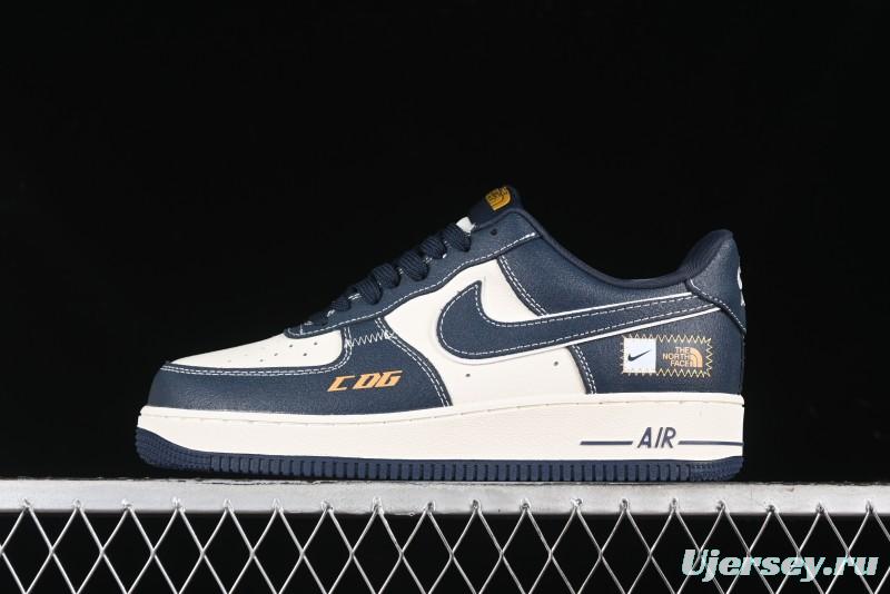 Nike Air Force 1 '07 Low The North Face x CDG Dark Blue Casual Sneakers - KK1988-014