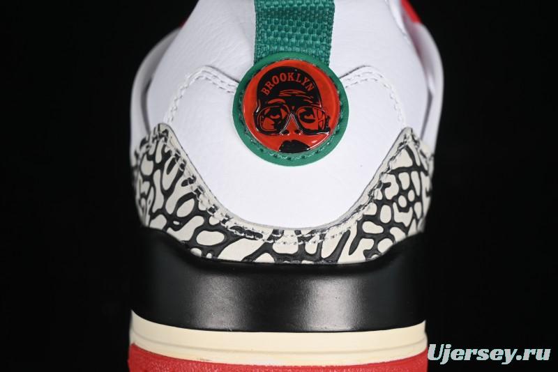 Nike Jordan Spizike Low AJ Retro Sneakers with Elephant Print and Multi-Element Design - 315371-125
