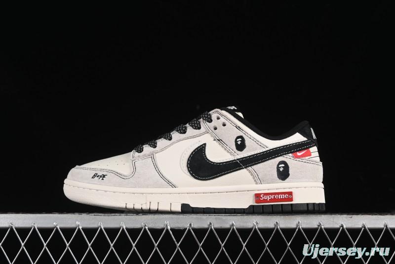 Nike SB Dunk Low Supreme x Bape Anniversary Custom Sneakers - MM1089-017