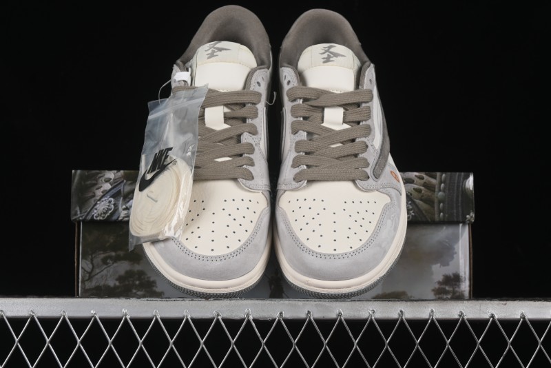 Nike Travis Scott x Fragment Design x Air Jordan 1 Low OG SP AJ1 Low-top Casual Sneakers - DM6688-610