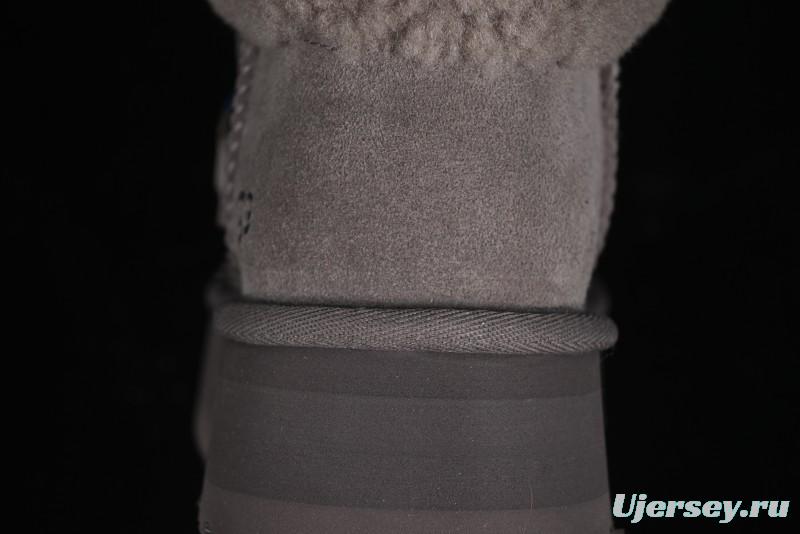 UGG Classic Mini II Fur Lace-Up Platform Mini Boots with Treadlite Outsole - 1143954