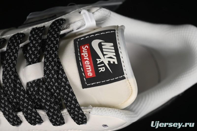Nike Air Force 1 '07 Low Supreme Collaboration - White Black - XZ3368-001