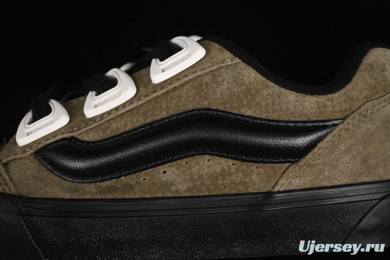 Vans Knu Skool DR Black Green New Series Chunky Sneakers - VN000CZU0BP