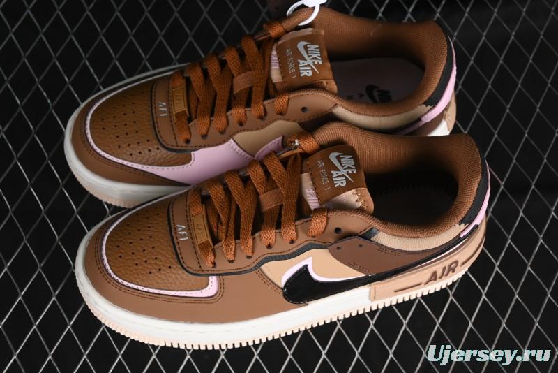 Nike Air Force 1 Shadow Low-Top Sneakers with Lightweight EVA Midsole and Anti-Slip RB Rubber Outsole - DZ1847-200