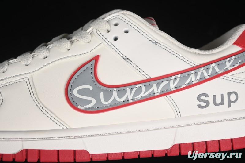 Nike SB Dunk Low SUP Collaboration - Signature Grey Check Anniversary High-End Custom Low-Top Casual Skate Shoes DJ2024-030