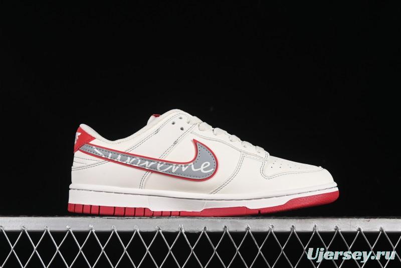 Nike SB Dunk Low SUP Collaboration - Signature Grey Check Anniversary High-End Custom Low-Top Casual Skate Shoes DJ2024-030