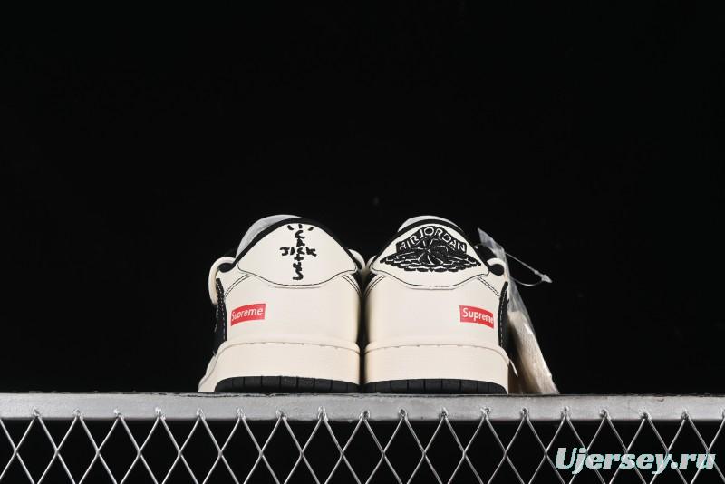 Nike Travis Scott x Fragment Design x Air Jordan 1 Low OG SP AJ1 Supreme Collaboration - SJ0086-134