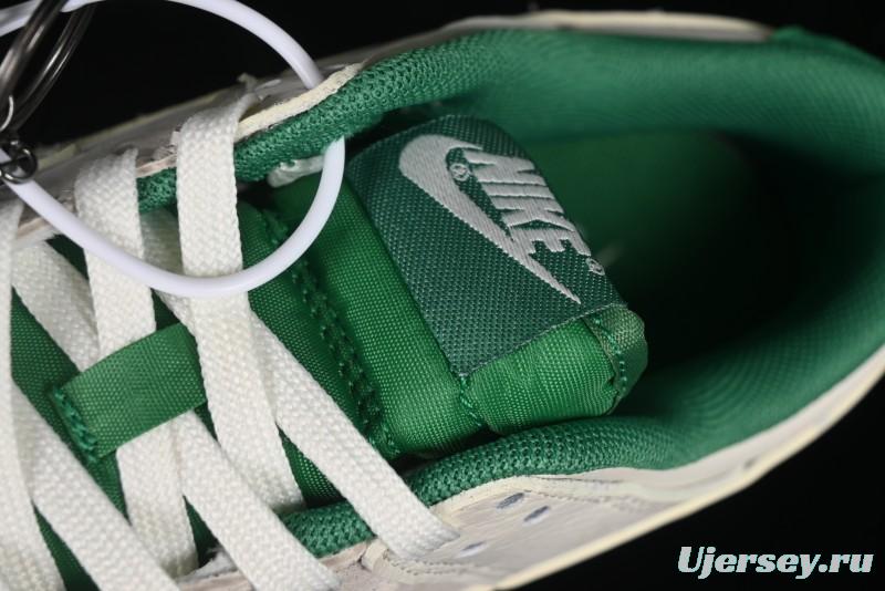 Nike SB Dunk Low Gucci Collaboration - Custom White Swoosh Leather Patch Anniversary Edition Low-Top Casual Skate Shoes - KK1688-052