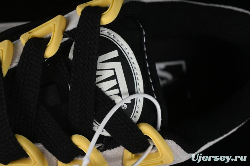 Vans Knu Skool Low Top Retro Casual Vulcanized Sneakers in Grey Black - VN000CZUVA3