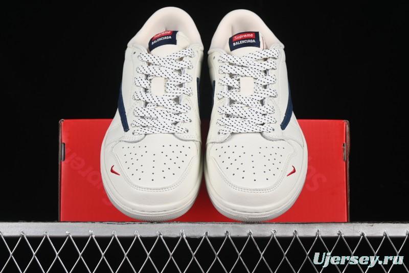 Nike Travis Scott x Fragment Design x Air Jordan 1 Low OG SP AJ1 Supreme Collaboration - JH6088-608