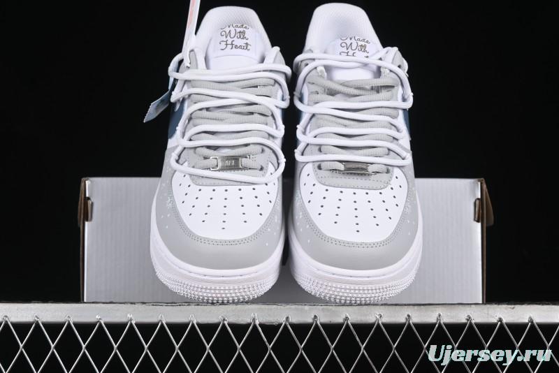 Nike Air Force 1 '07 Low Frozen Custom Paint Low-Top Casual Sneakers - ZH0316-035