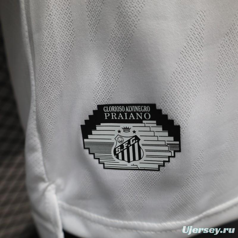 Player Version 25/26 Santos Home Jersey Without Sponsors