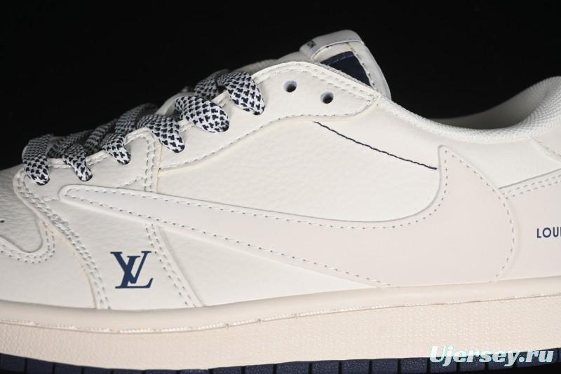 Nike Travis Scott x Fragment Design x Air Jordan 1 Low OG SP AJ1 LV Collaboration - XZ1268-003