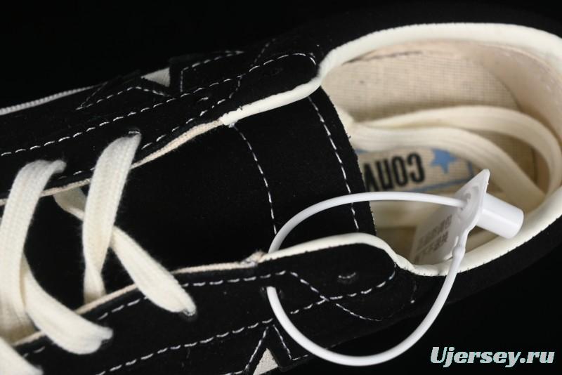 Converse One Star J Vtg Suede Low-Top Casual Sneakers in Retro Black and White - M.C3